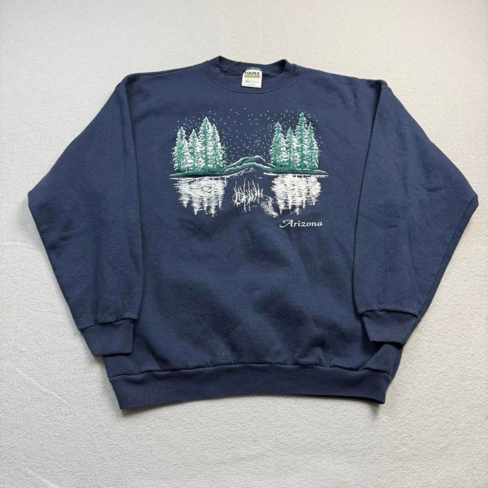 Vintage Arizona Scenic Crewneck Sweatshirt Tultex Nature Graphic XL